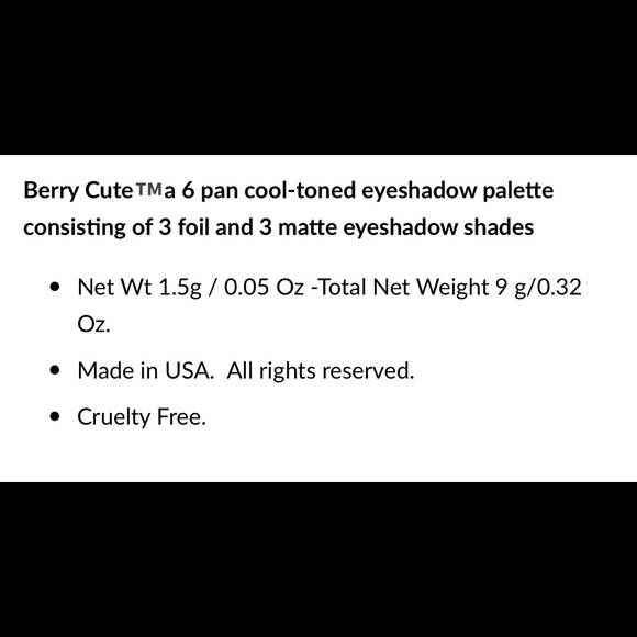 🏆HP🏆ColouredRaine Berry Eyeshadow Palette - Picture 2 of 6